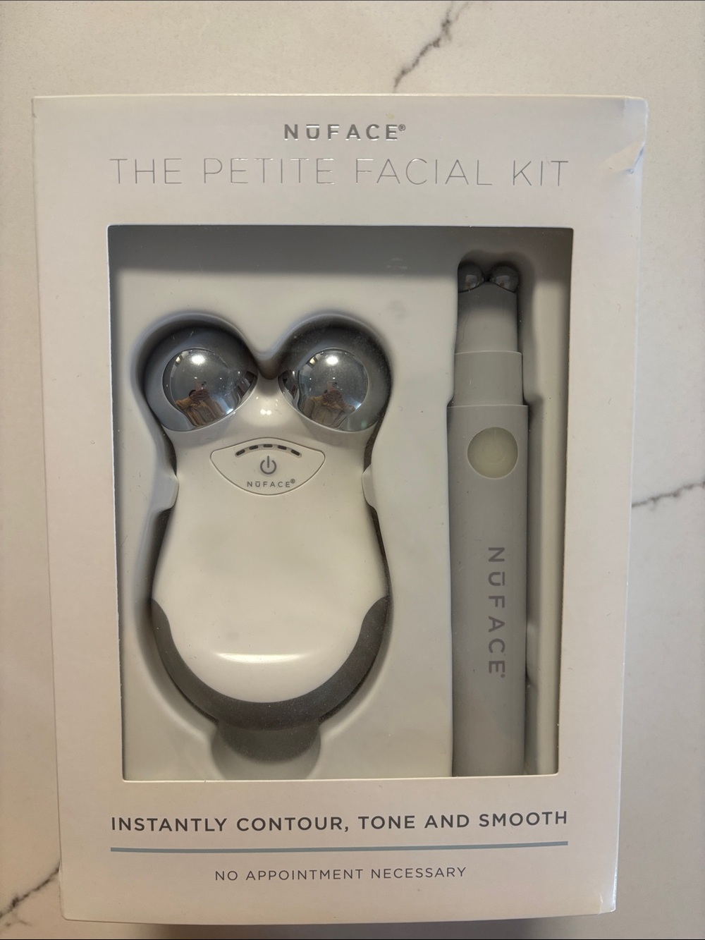NuFACE Petite Facial Kit in White and Silver